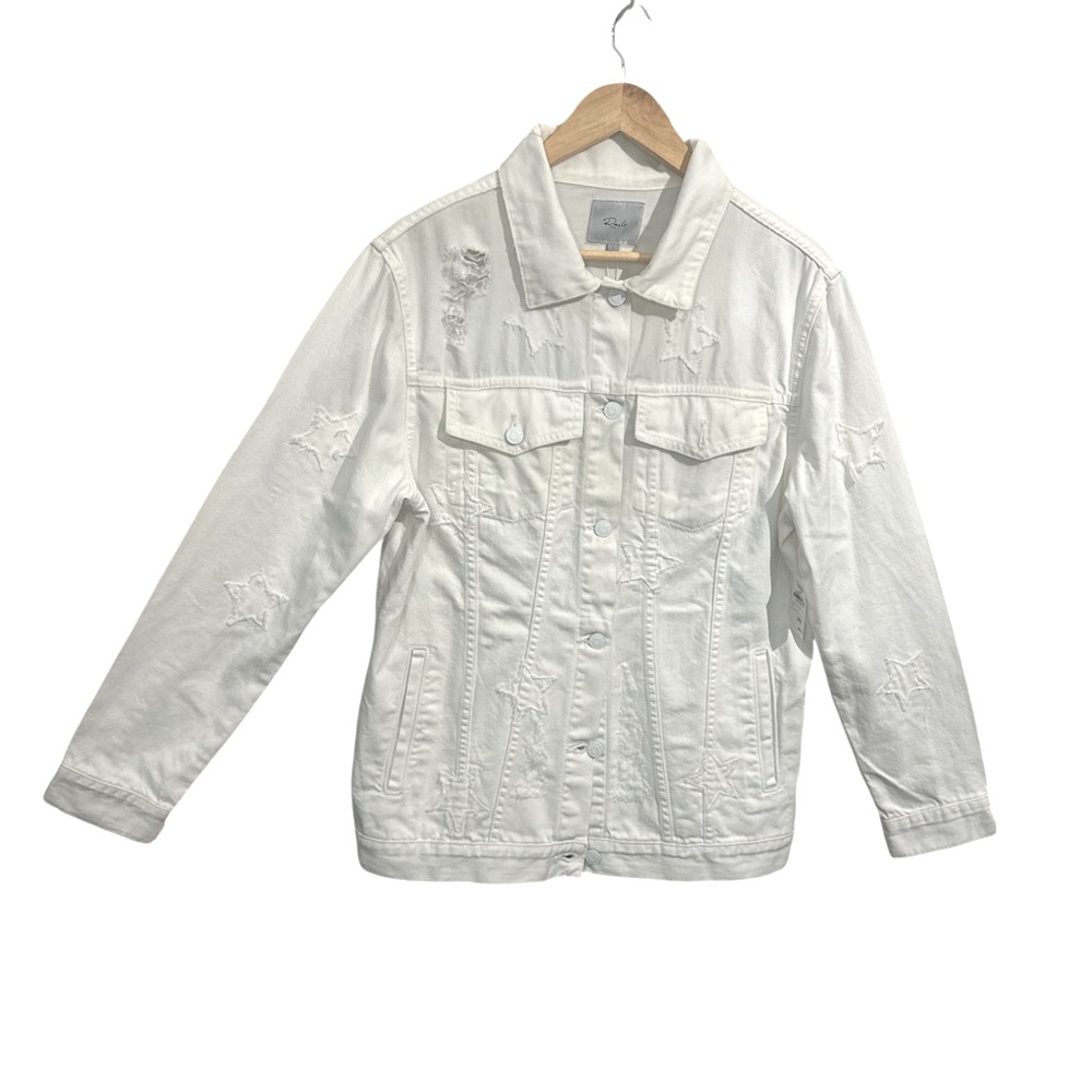 Rails Denim White Star Jacket